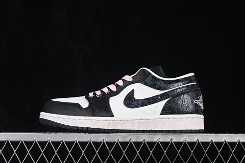 All categories Air Jordan Jordan series basketball shoes Air Jordan 1 Low Air Jordan 1 Low AJ1 Joe 1 burst pattern black and white low-top retro culture basketball shoes II0595-001